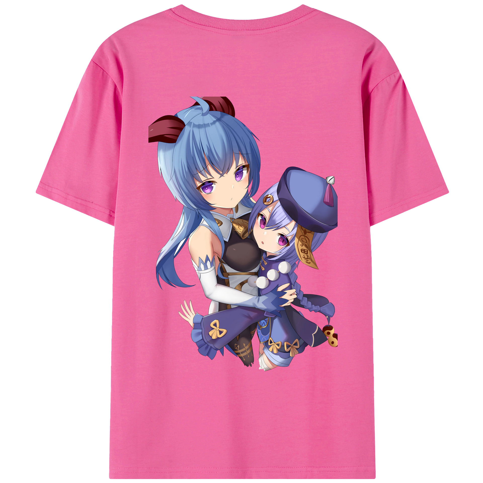 げんし神 甘雨 かんう genshin Ganyu レディース半袖Tシャツ(バックプリント)